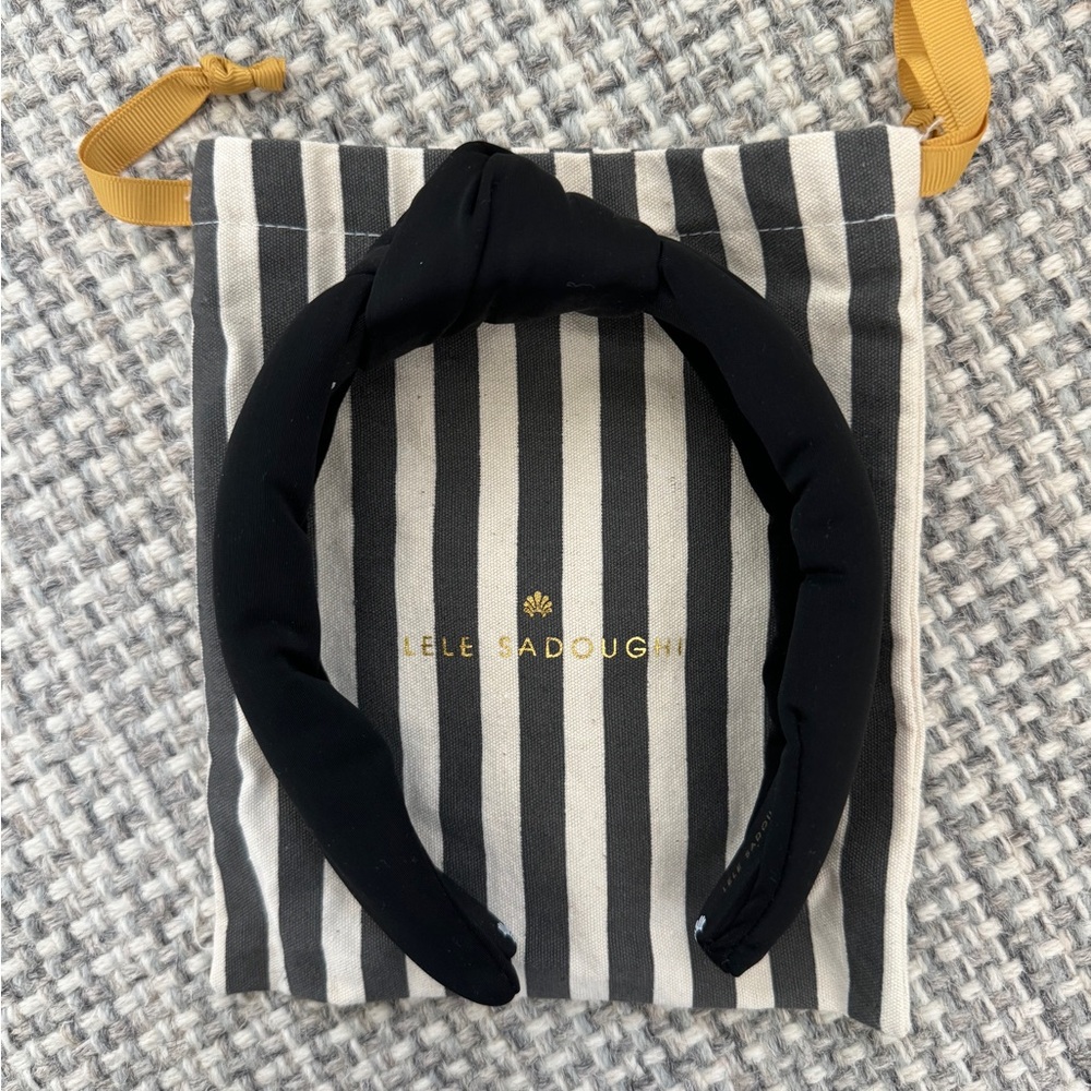 Lele Sadoughi Neoprene Knot Headband